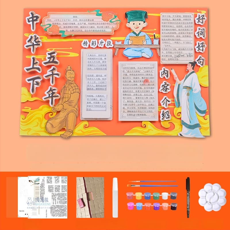 Карта за препоръка на книги - полуготов шаблон за рисуване, ръчно изработено, четири известни образователни илюстровани книги