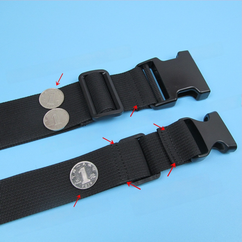 Bandă cu cataramă pentru bagaje – curea de fixare pentru împachetare și extindere a valizelor, 1000D polipropilenă, toamna 2024