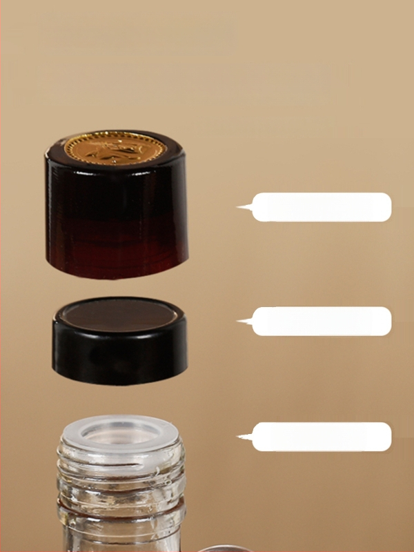 Стъклена бутилка за масло със запечатващ капак, хранителен клас, за сусамово масло и чайно масло, автоматично отваряне и затваряне