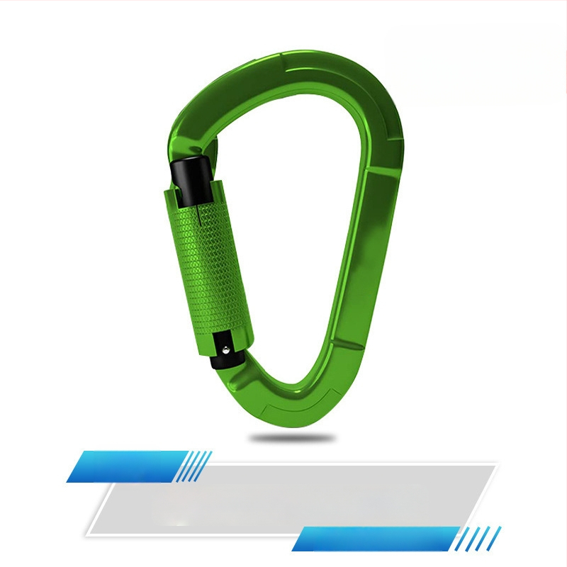 Карабинер с бързо освобождаване, автоматично заключване, алуминиева сплав, 25 kN, марка Q&C, пакет от 100 бр.