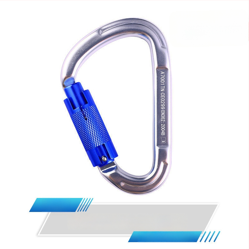 Карабинер с бързо освобождаване, автоматично заключване, алуминиева сплав, 25 kN, марка Q&C, пакет от 100 бр.