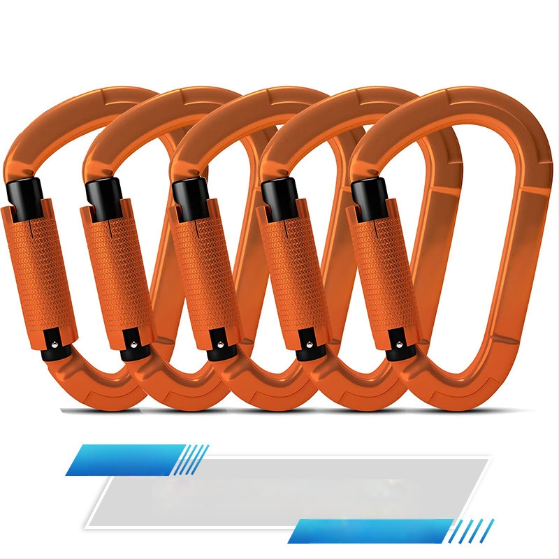 Карабинер с бързо освобождаване, автоматично заключване, алуминиева сплав, 25 kN, марка Q&C, пакет от 100 бр.