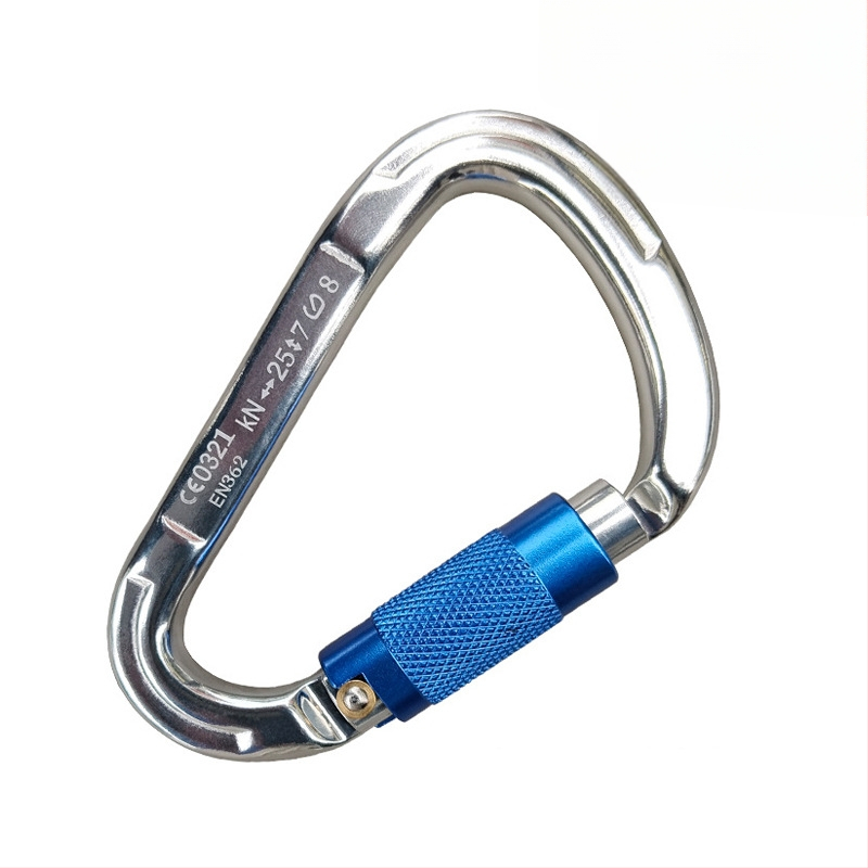 Карабинер с бързо освобождаване, автоматично заключване, алуминиева сплав, 25 kN, марка Q&C, пакет от 100 бр.