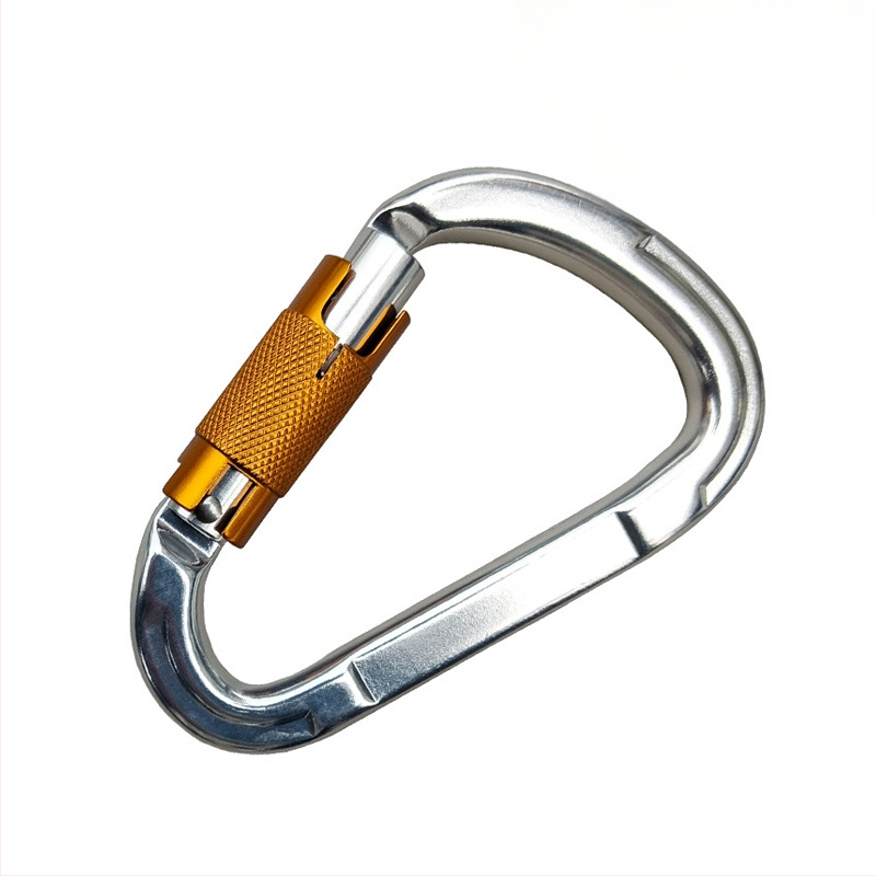 Карабинер с бързо освобождаване, автоматично заключване, алуминиева сплав, 25 kN, марка Q&C, пакет от 100 бр.