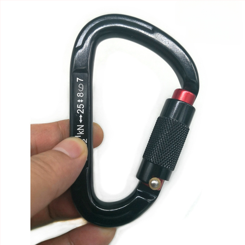 Карабинер с бързо освобождаване, автоматично заключване, алуминиева сплав, 25 kN, марка Q&C, пакет от 100 бр.