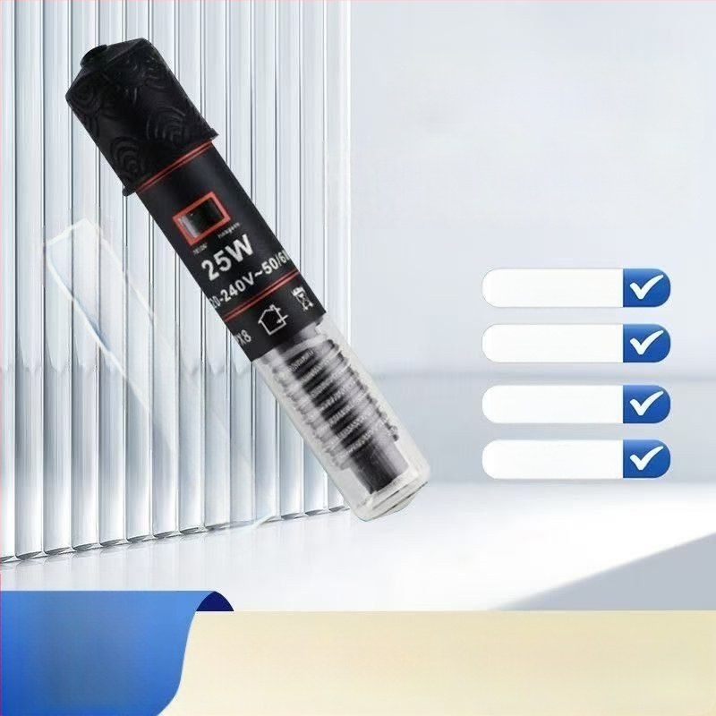 Аквариумна нагревателна пръчка, автоматично поддържане на температурата, стъклено тяло, 25W/50W