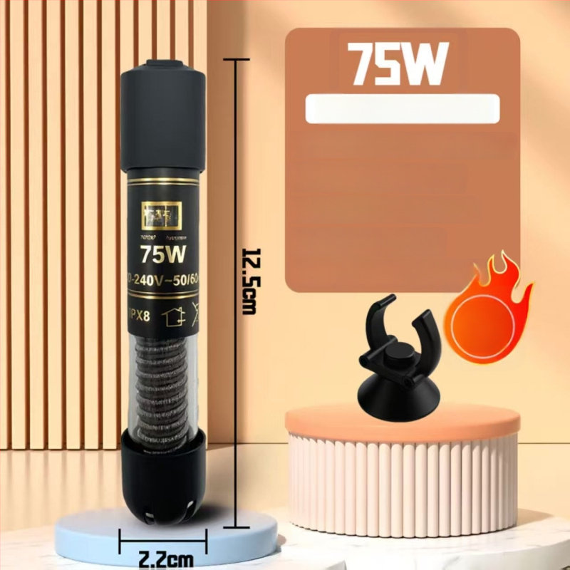 Аквариумна нагревателна пръчка, автоматично поддържане на температурата, стъклено тяло, 25W/50W