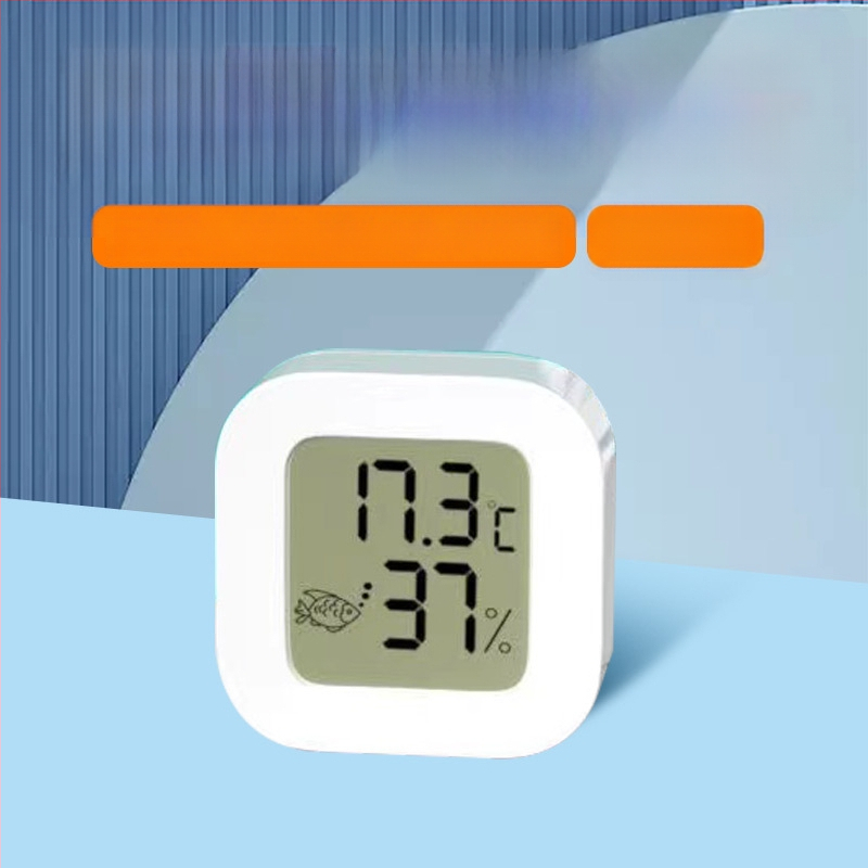 Аквариумен термометър, водоустойчив, високопрецизен, двоен цифров дисплей, стенен монтаж, външен сензор за температура и влажност