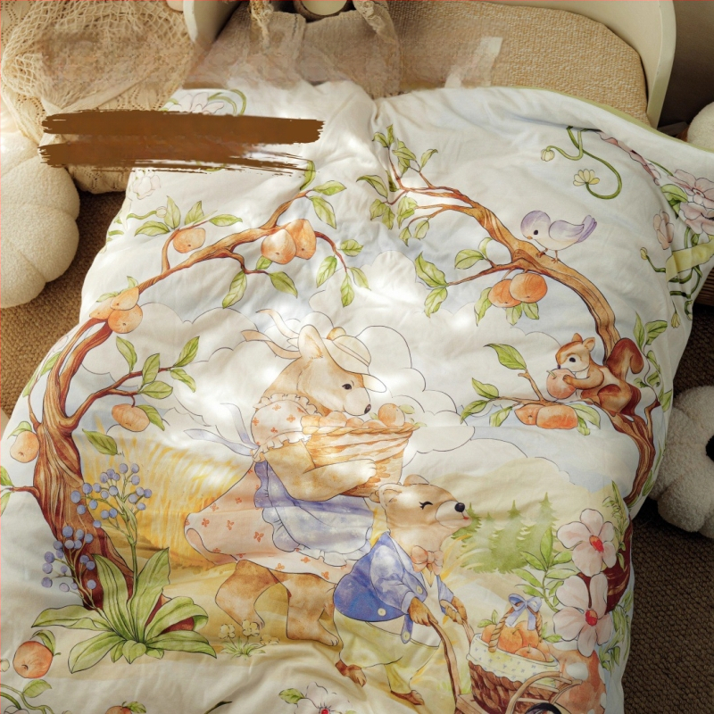 Cuvertură pentru nou-născuți — material 100% bumbac, umplutură din bumbac, greutate sub 0,5 kg, pentru primăvară și toamnă