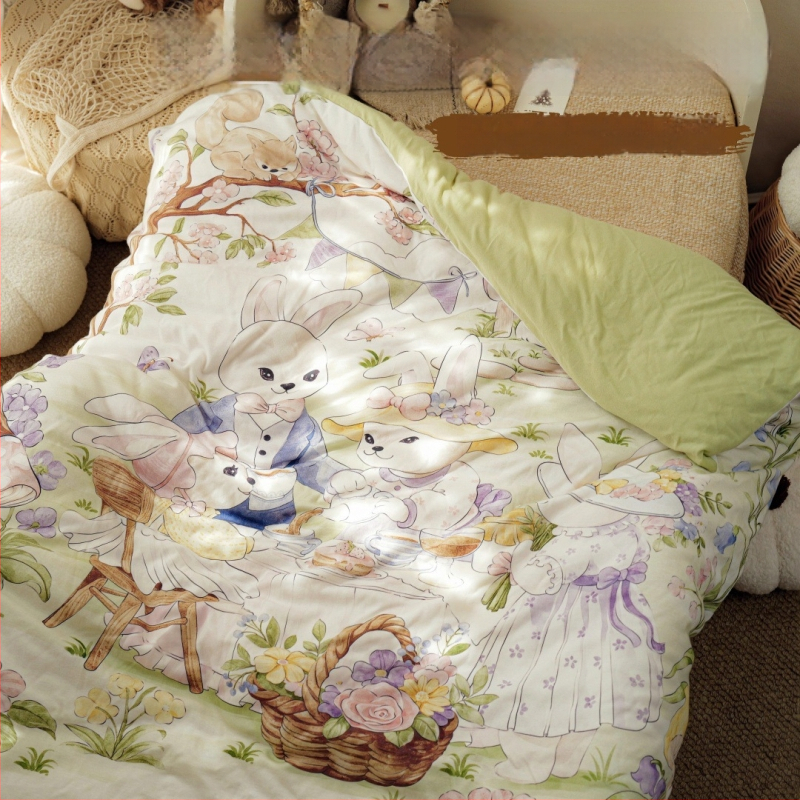 Cuvertură pentru nou-născuți — material 100% bumbac, umplutură din bumbac, greutate sub 0,5 kg, pentru primăvară și toamnă