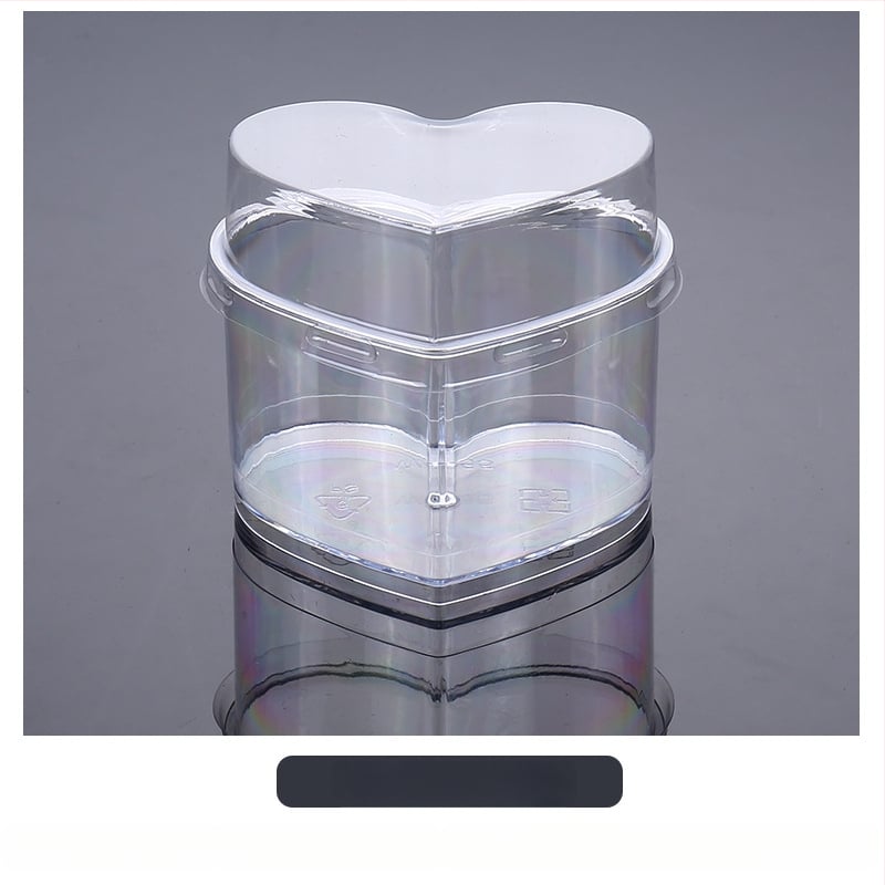 Μίας χρήσεως ποτήρι mousse, παχύτερο σχέδιο, δημιουργικό ποτήρι ζελέ για επιδόρπια, μοντέλο 7770, PS πλαστικό, με καπάκι, για συσκευασία τροφίμων