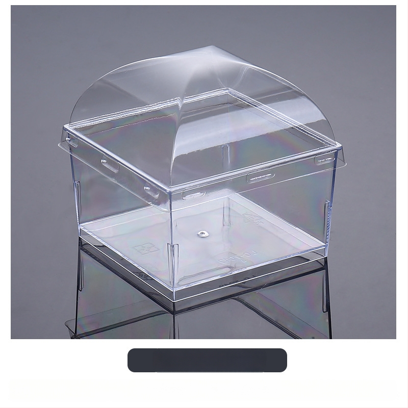 Μίας χρήσεως ποτήρι mousse, παχύτερο σχέδιο, δημιουργικό ποτήρι ζελέ για επιδόρπια, μοντέλο 7770, PS πλαστικό, με καπάκι, για συσκευασία τροφίμων