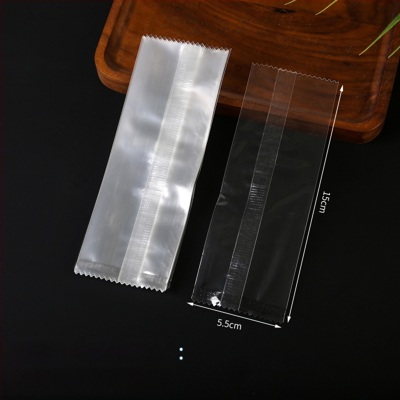 Pungi transparente cu sigilare centrală pentru alimente - sigilare termică, material compozit, mai multe seturi