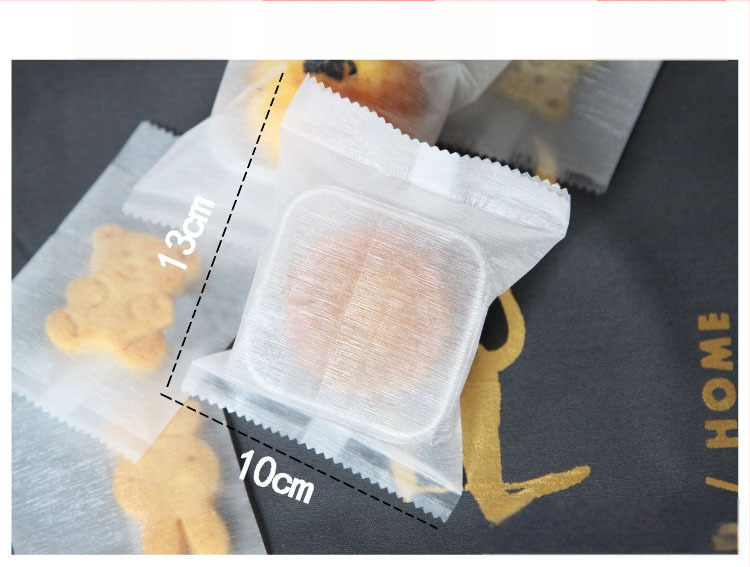 Pungă de sigilare pentru gustări, semi-transparentă, imprimare gravură, material compozit, personalizabilă, 50 buc/ambalaj