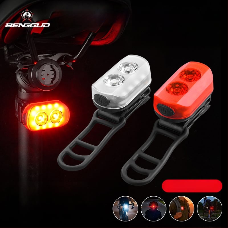 Bouncing Fruit magnetski set prednjih i stražnjih svjetala za bicikl, vodootporan, USB-C punjivo osvjetljenje za noćnu vožnju po MTB-u