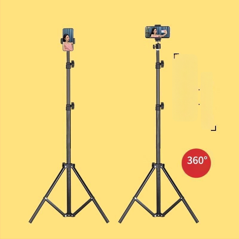 Suport pentru telefon mobil și trepied pentru live streaming, universal pentru fotografiere, de birou sau în picioare, telescopic, din oțel inoxidabil