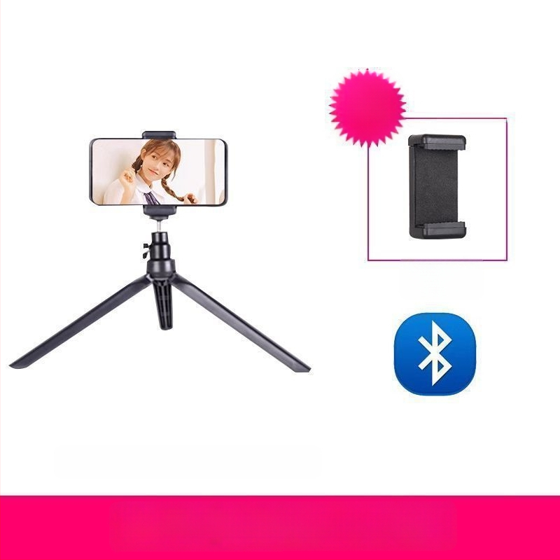 Suport pentru telefon mobil și trepied pentru live streaming, universal pentru fotografiere, de birou sau în picioare, telescopic, din oțel inoxidabil