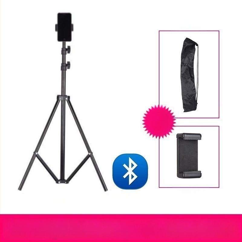 Suport pentru telefon mobil și trepied pentru live streaming, universal pentru fotografiere, de birou sau în picioare, telescopic, din oțel inoxidabil