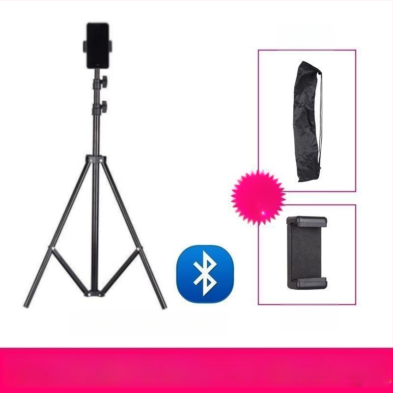 Suport pentru telefon mobil și trepied pentru live streaming, universal pentru fotografiere, de birou sau în picioare, telescopic, din oțel inoxidabil