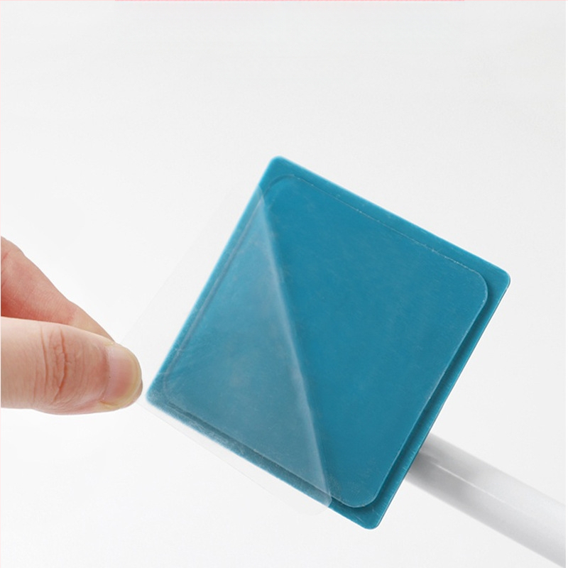 Suport de prosoape în colț, set din două piese, 6 cârlige, montaj pe perete, fără găuri, construcție turnată prin injecție din plastic, fier și PP