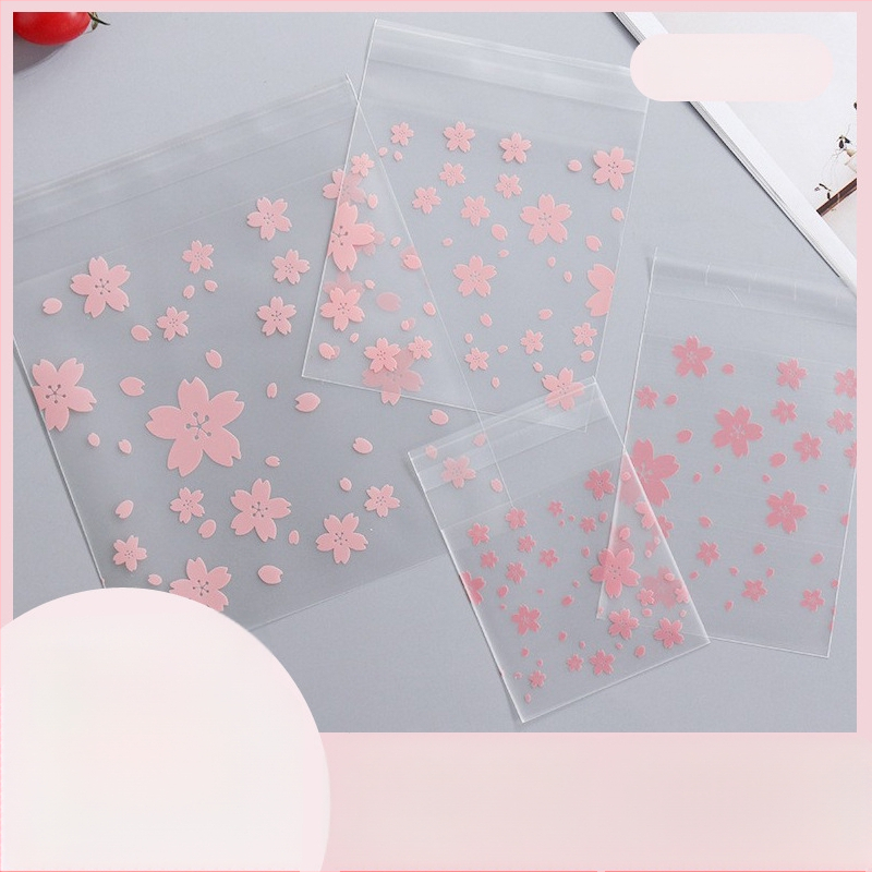 Pungi auto-sigilante din OPP pentru fursecuri, cu imprimare, 100 buc./pachet, ambalaj pentru cadouri de petreceri.