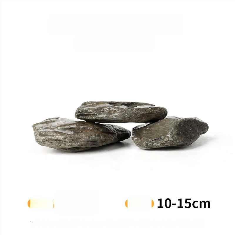 Pietre pentru amenajarea acvariului – piatră naturală brută, piatră principală și fragmente de piatră, nisip de fund, cutie cu 60 de bucăți