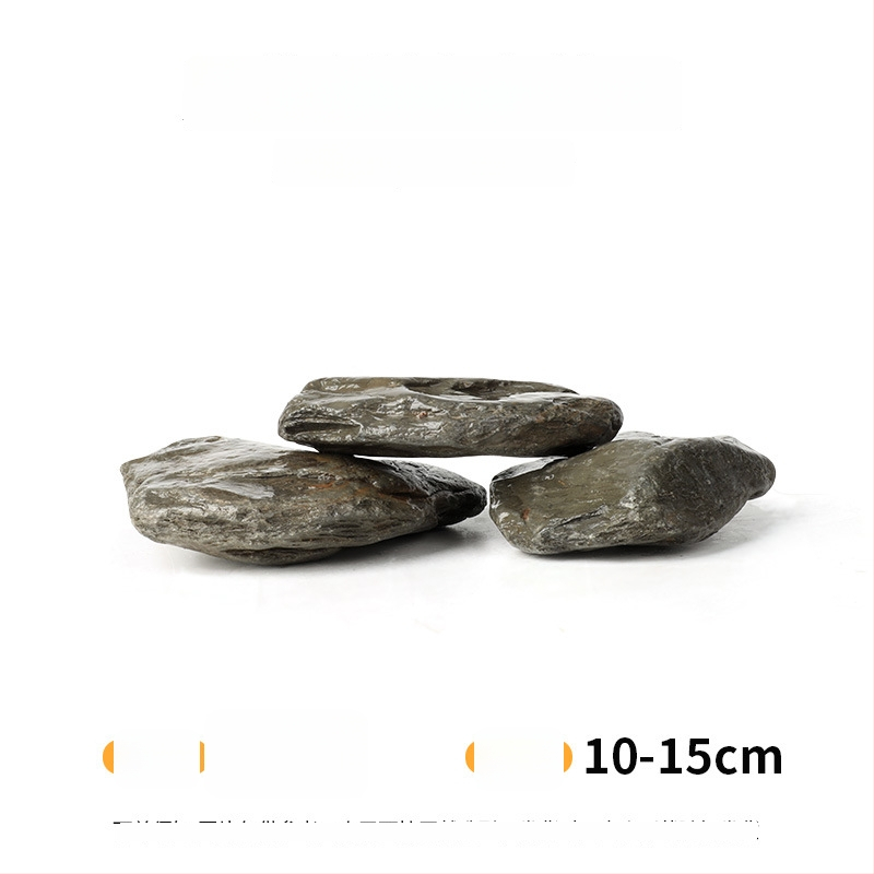 Pietre pentru amenajarea acvariului – piatră naturală brută, piatră principală și fragmente de piatră, nisip de fund, cutie cu 60 de bucăți