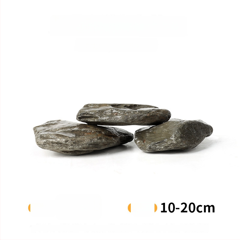 Pietre pentru amenajarea acvariului – piatră naturală brută, piatră principală și fragmente de piatră, nisip de fund, cutie cu 60 de bucăți