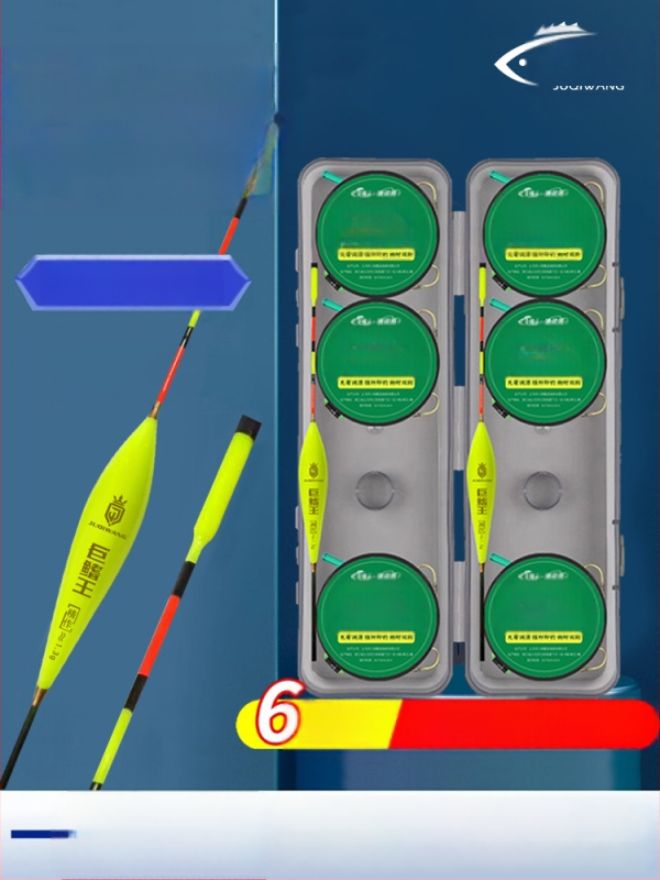 Rig de pescuit din nailon cu două cârlige, plutitor, linie principală gata legată