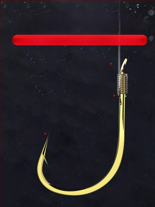 Rig de pescuit din nailon cu două cârlige, plutitor, linie principală gata legată