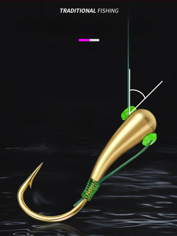 Set cârlige și linie de pescuit, legat manual, Nylon Nano, pentru pescuit în râu, origine China