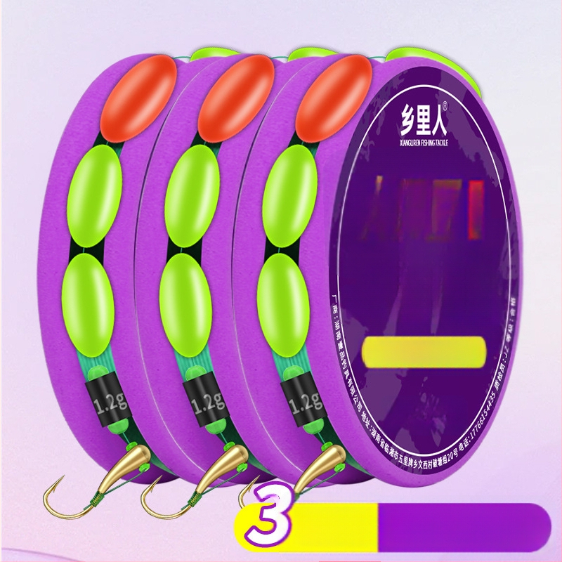 Set cârlige și linie de pescuit, legat manual, Nylon Nano, pentru pescuit în râu, origine China