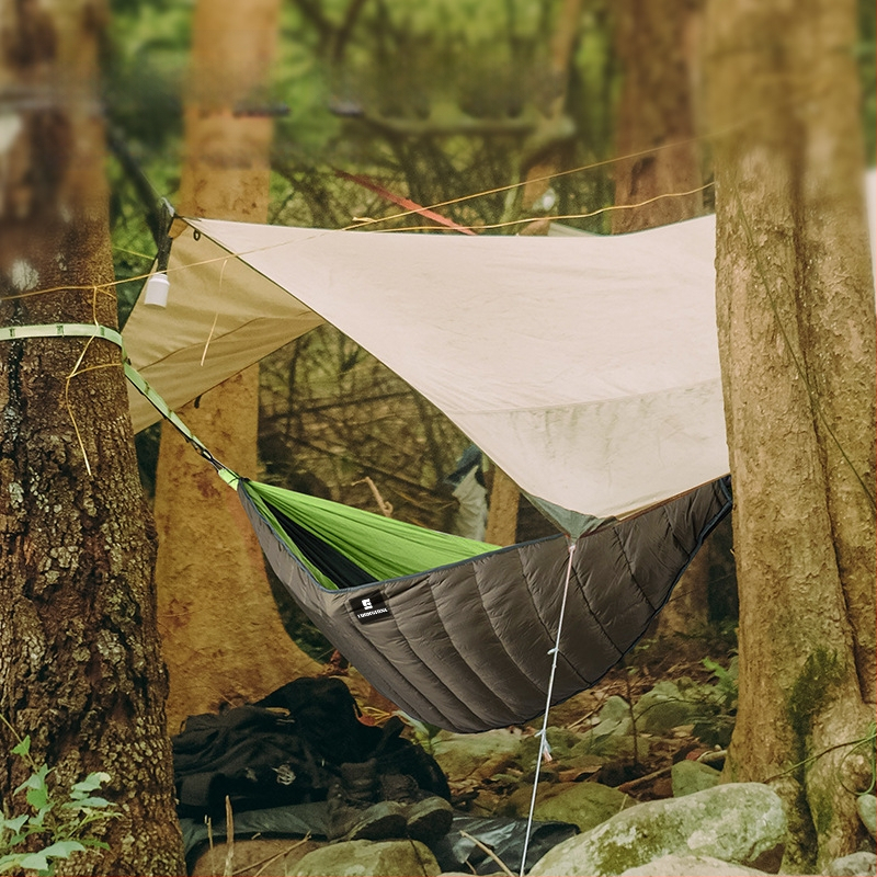 Κρεμάστρα κατασκήνωσης με επιφάνεια από 20D ripstop νάιλον, για υπαίθρια κατασκήνωση, φορτίο 200 kg, βάρος 1032 γρ