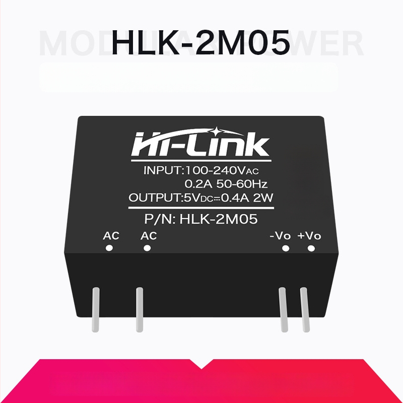 AC-DC модул за захранване 2W серия, вход 220V AC, изход DC 3.3/5/9/12/15/24V, едноканален изход, стъпков понижаващ регулатор