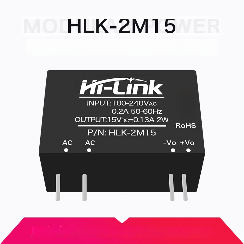 AC-DC модул за захранване 2W серия, вход 220V AC, изход DC 3.3/5/9/12/15/24V, едноканален изход, стъпков понижаващ регулатор