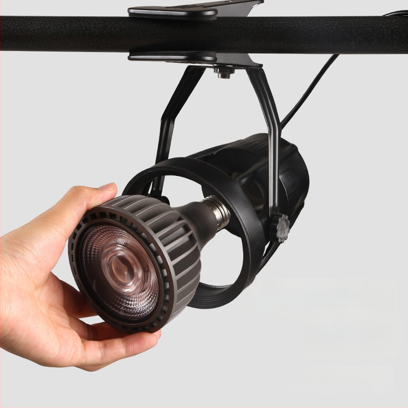 LED κλιπ προβολέας για οθόνες προβολής – αλουμινένιο περίβλημα, 220V, CRI ≥90, διακόπτης με κουμπί, χειροκίνητος έλεγχος