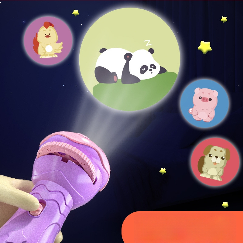 Lanternă de proiecție LED pentru copii – proiecție cer înstelat, din plastic, pentru vârsta 4–6 ani