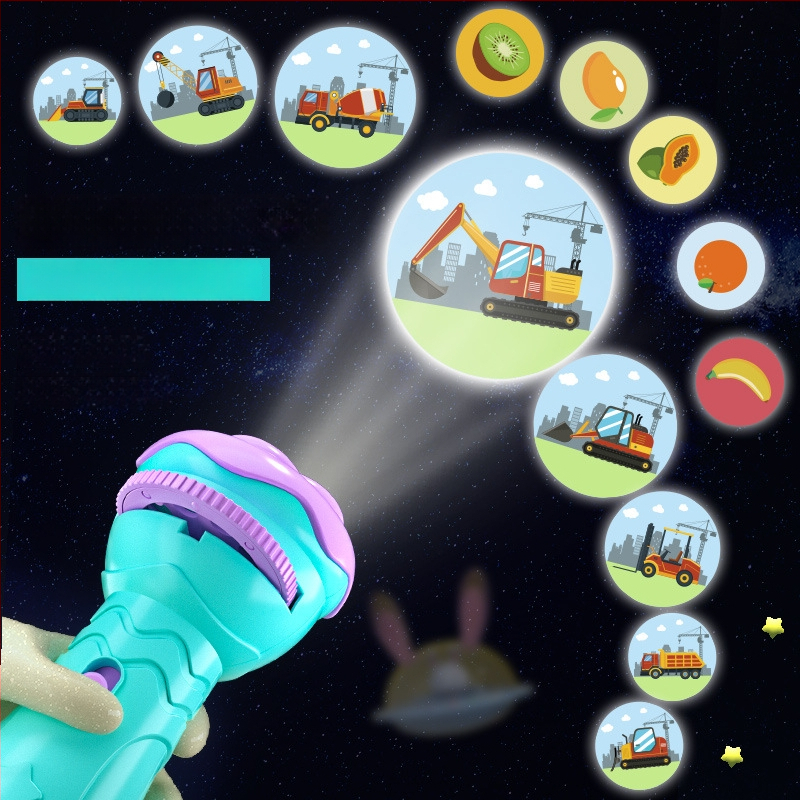 Lanternă de proiecție LED pentru copii – proiecție cer înstelat, din plastic, pentru vârsta 4–6 ani