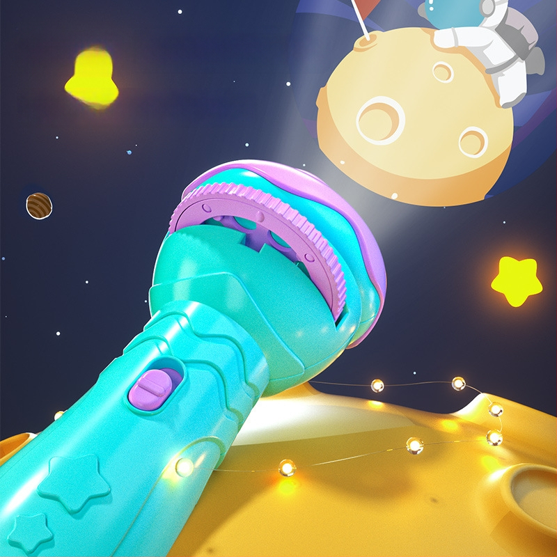 Lanternă de proiecție LED pentru copii – proiecție cer înstelat, din plastic, pentru vârsta 4–6 ani