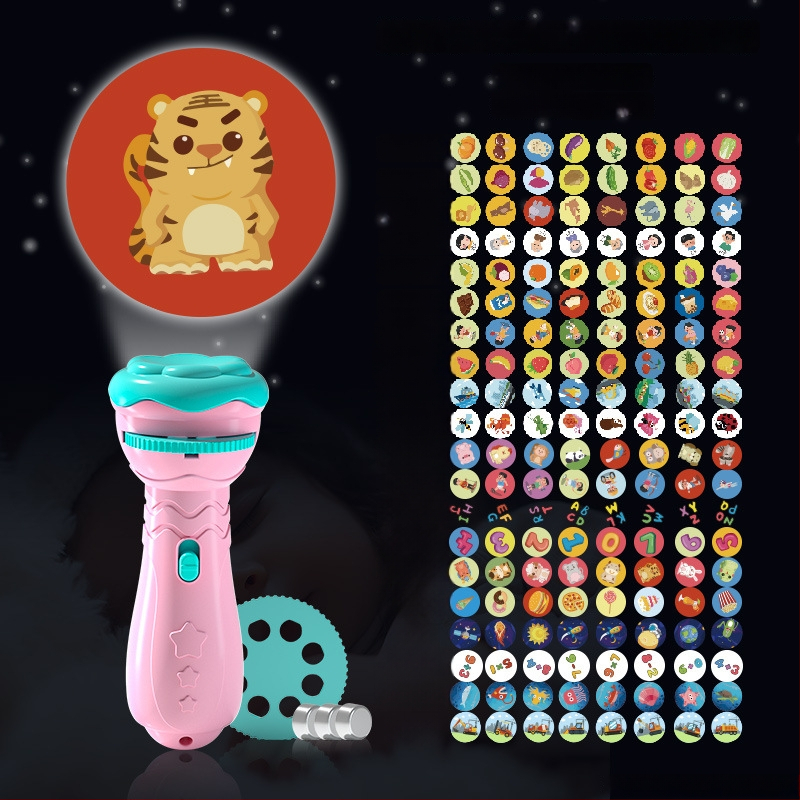 Lanternă de proiecție LED pentru copii – proiecție cer înstelat, din plastic, pentru vârsta 4–6 ani