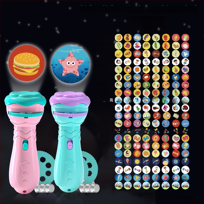 Lanternă de proiecție LED pentru copii – proiecție cer înstelat, din plastic, pentru vârsta 4–6 ani