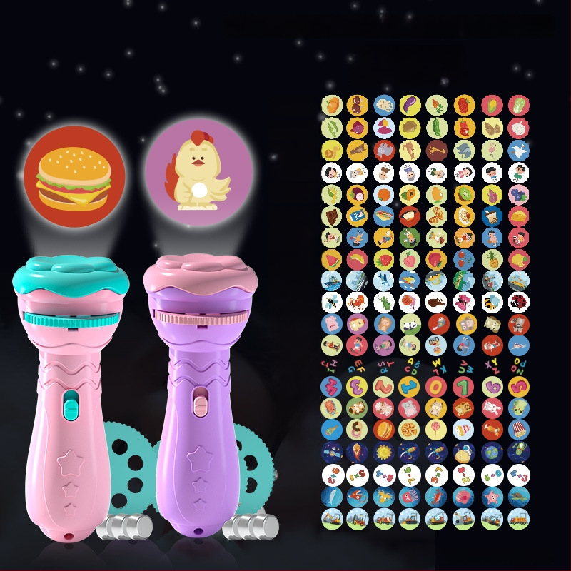 Lanternă de proiecție LED pentru copii – proiecție cer înstelat, din plastic, pentru vârsta 4–6 ani