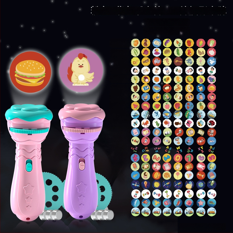 Lanternă de proiecție LED pentru copii – proiecție cer înstelat, din plastic, pentru vârsta 4–6 ani