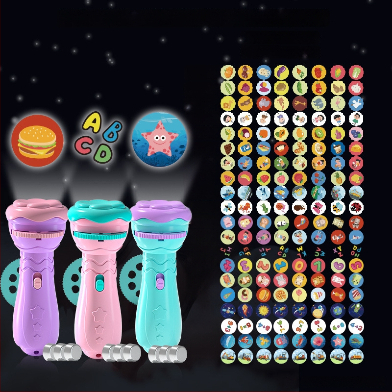 Lanternă de proiecție LED pentru copii – proiecție cer înstelat, din plastic, pentru vârsta 4–6 ani