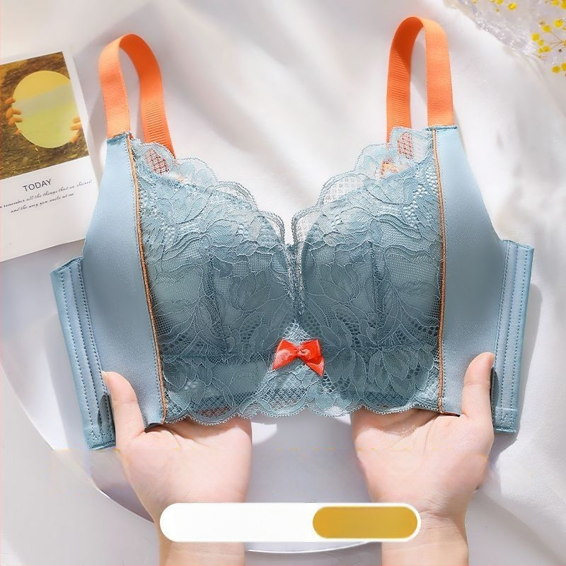 Δαντελένιο ασύρματο σουτιέν διαμόρφωσης, 3/4 чашка, βασικό ύφασμα νάιλον/δαντέλα, επένδυση από σπάντεξ 30–50%, ρυθμιζόμενες τιράντες, πίσω κούμπωμα με τέσσερις σειρές γαντζών