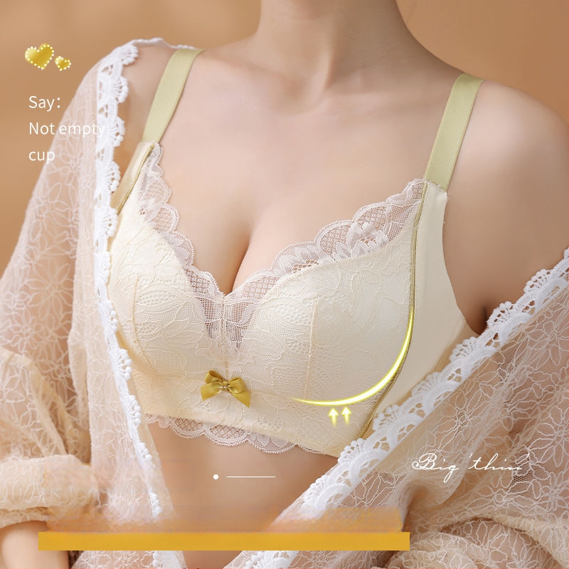 Δαντελένιο ασύρματο σουτιέν διαμόρφωσης, 3/4 чашка, βασικό ύφασμα νάιλον/δαντέλα, επένδυση από σπάντεξ 30–50%, ρυθμιζόμενες τιράντες, πίσω κούμπωμα με τέσσερις σειρές γαντζών