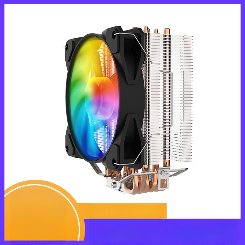 CPU ψύκτης με RGB φωτισμό (6 σωλήνες θερμότητας, συγκόλληση χαλκού-αλουμινίου, 600–1800 rpm, 40 dBA)