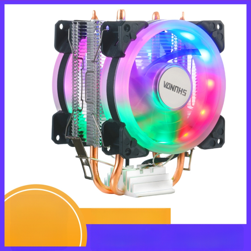 CPU ψύκτης με RGB φωτισμό (6 σωλήνες θερμότητας, συγκόλληση χαλκού-αλουμινίου, 600–1800 rpm, 40 dBA)