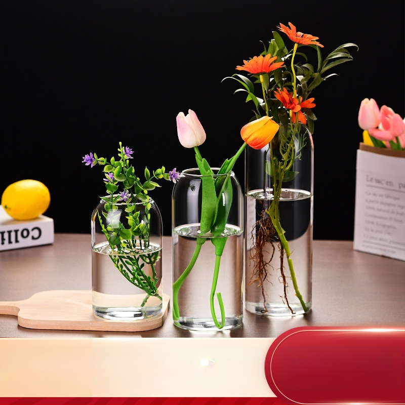 Βάζο με επίπεδο στόμιο από γυαλί υψηλής αντοχής (Μάρκα: Other; Συσκευασία: Χαρτοκιβώτιο)