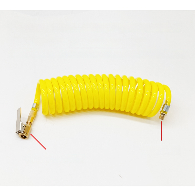 Automobilska pumpa za zrak s produžnim crijevom - jedan cilindar, 120W, 45 L/min, plastika + metal, USB punjenje